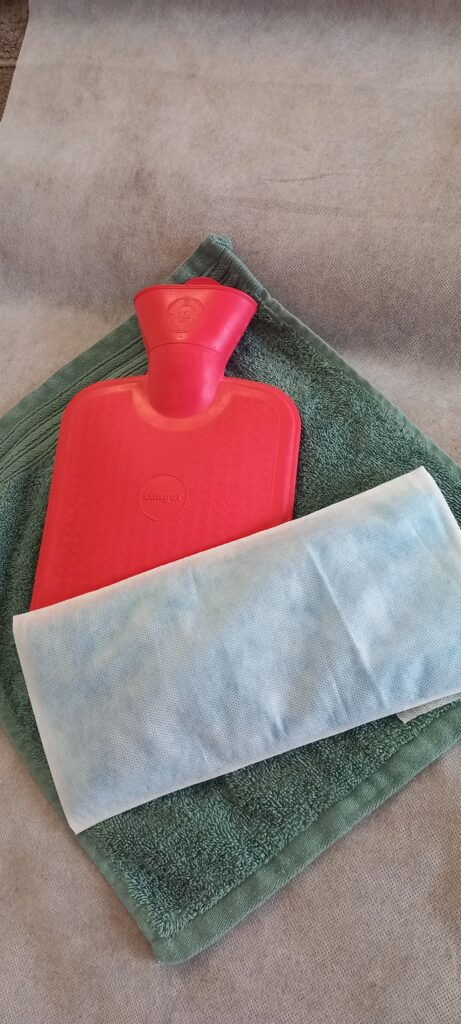 Bouillotte chaude et poche froide