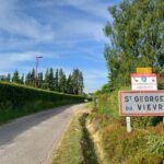 Départ du camping de St-Georges-du-Vièvre
